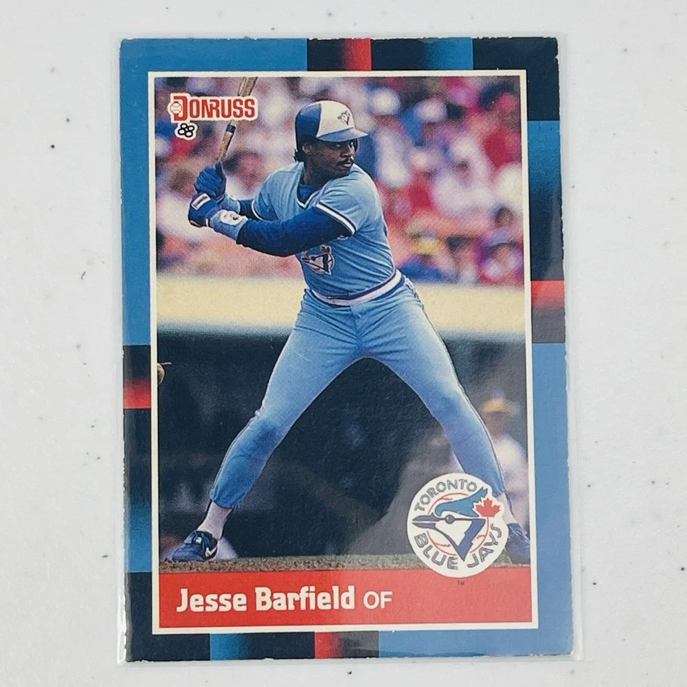 1988 Donruss Baseball Jesse Barfield Toronto Blue Jays Trading Card Vintage